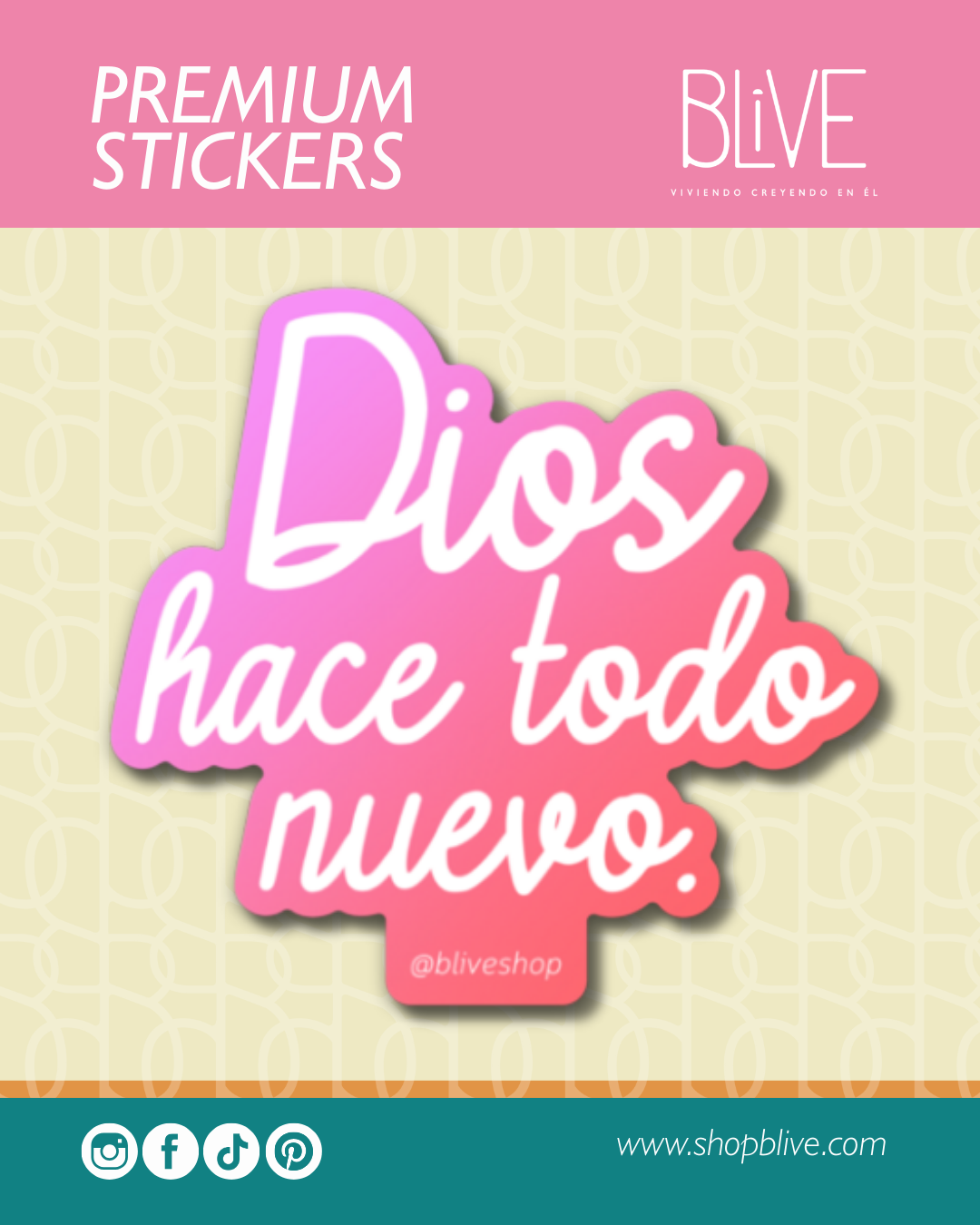 Dios hace todo nuevo- Sticker (02)
