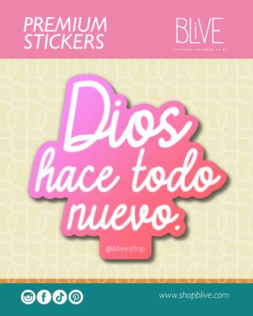 Dios hace todo nuevo- Sticker (02)