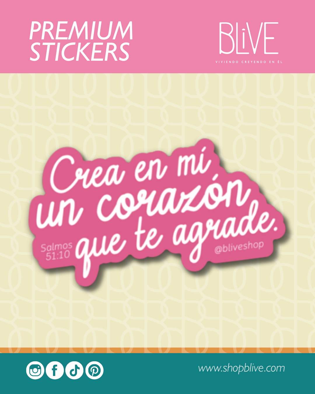 Crea en mí un corazón que te agrade- Sticker (03)