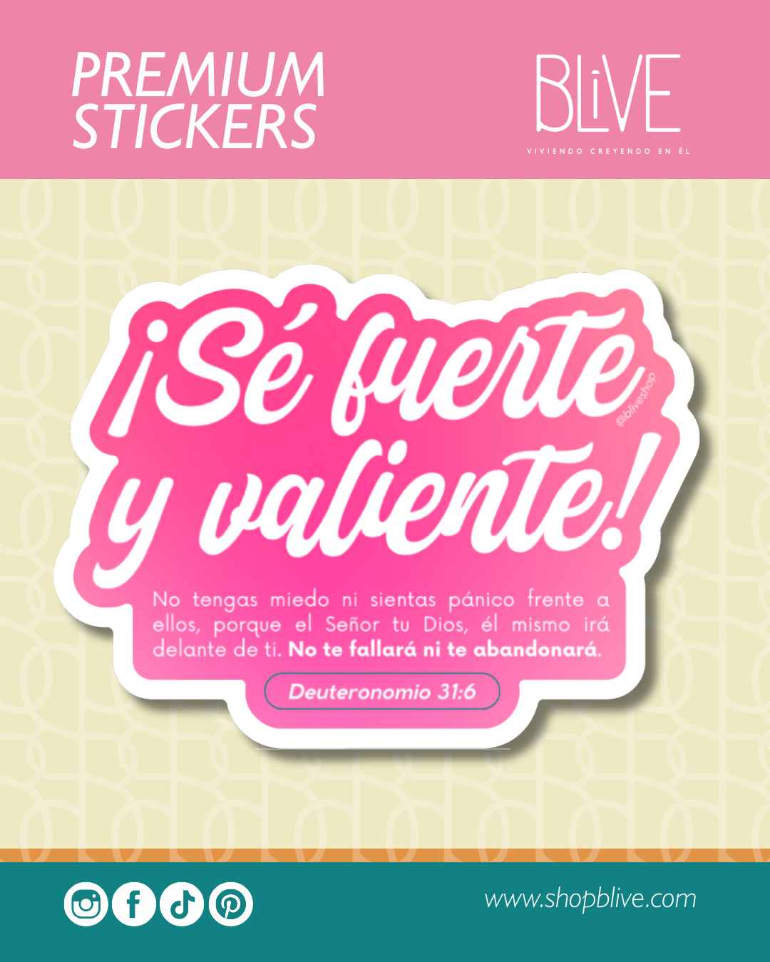 ¡Sé fuerte y valiente! - Sticker (14)