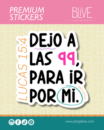 Dejo a las 99 - Sticker (15)