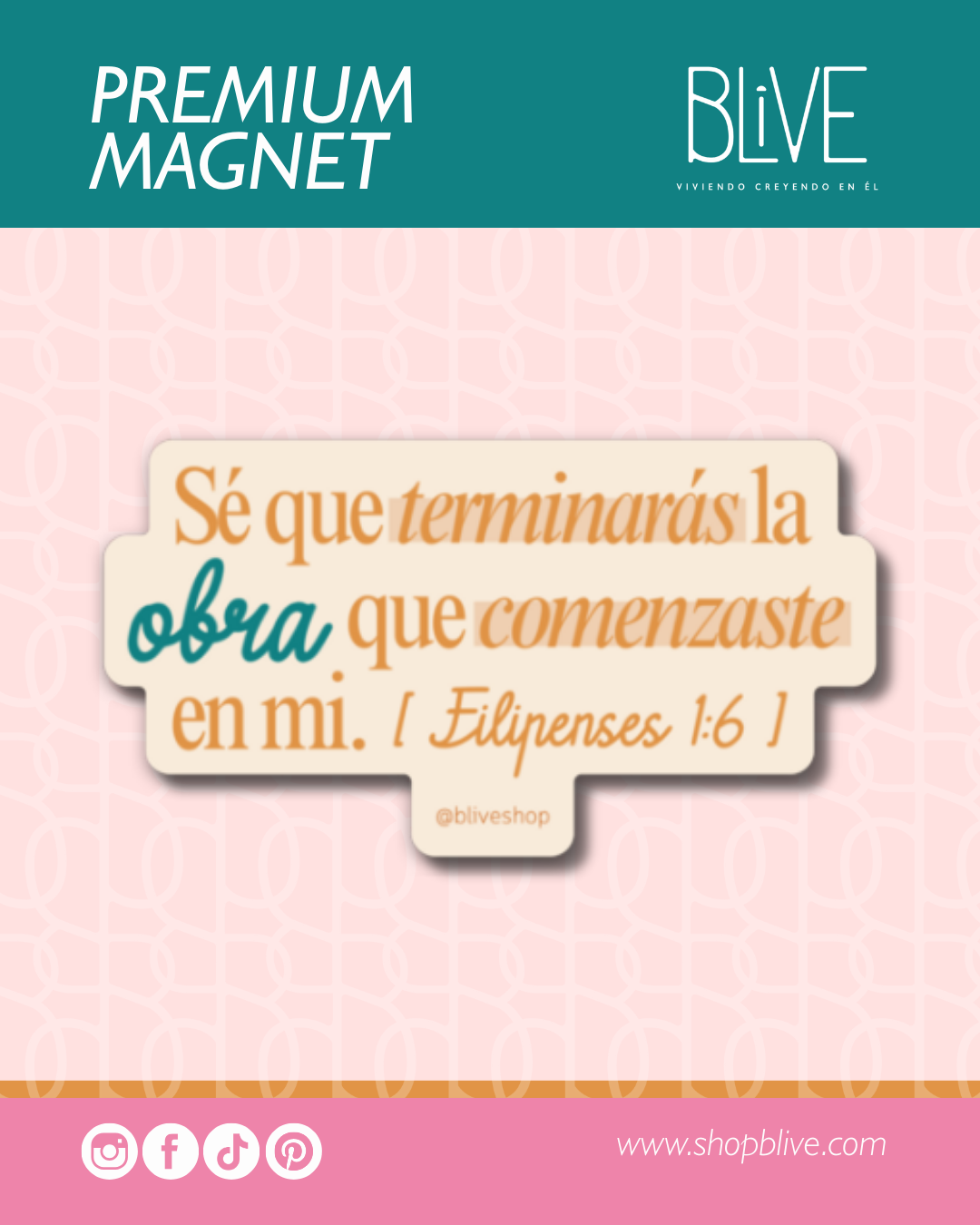 Filipenses 1:6- Premium Magnet (06)