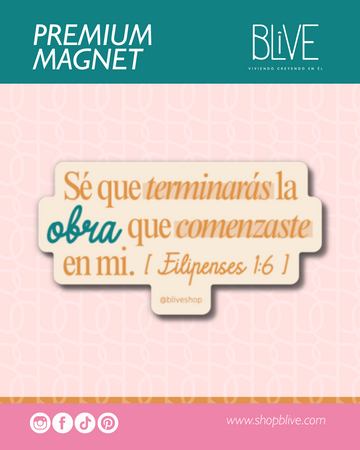 Filipenses 1:6- Premium Magnet (06)