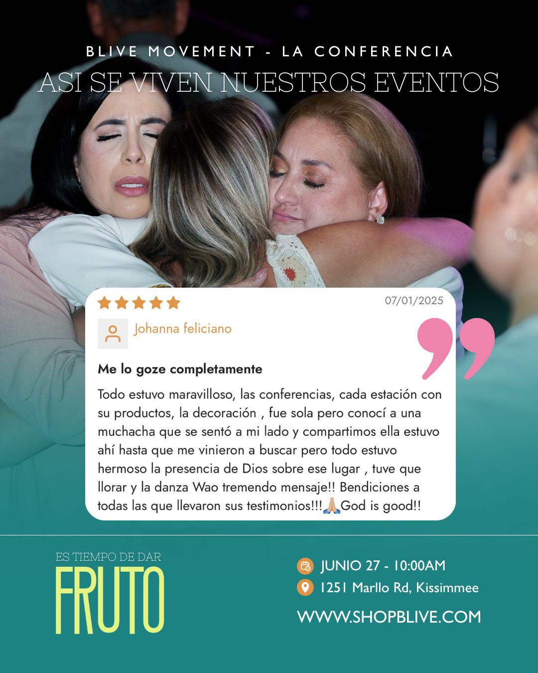 Es Tiempo de Dar Fruto: Evento Presencial 2026
