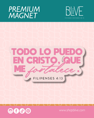 Filipenses 4:13- Premium Magnet (07)