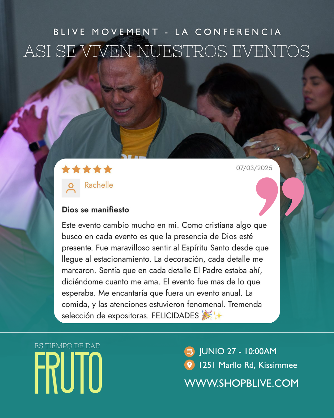Es Tiempo de Dar Fruto: Evento Presencial 2026