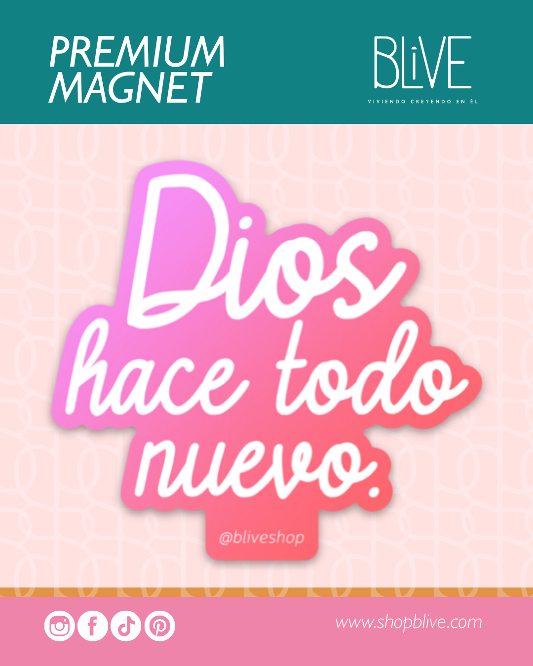 Dios hace todo nuevo- Premium Magnet (01)