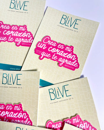 Crea en mí un corazón que te agrade- Sticker (03)