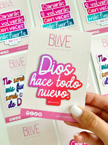 Dios hace todo nuevo- Premium Magnet (01)