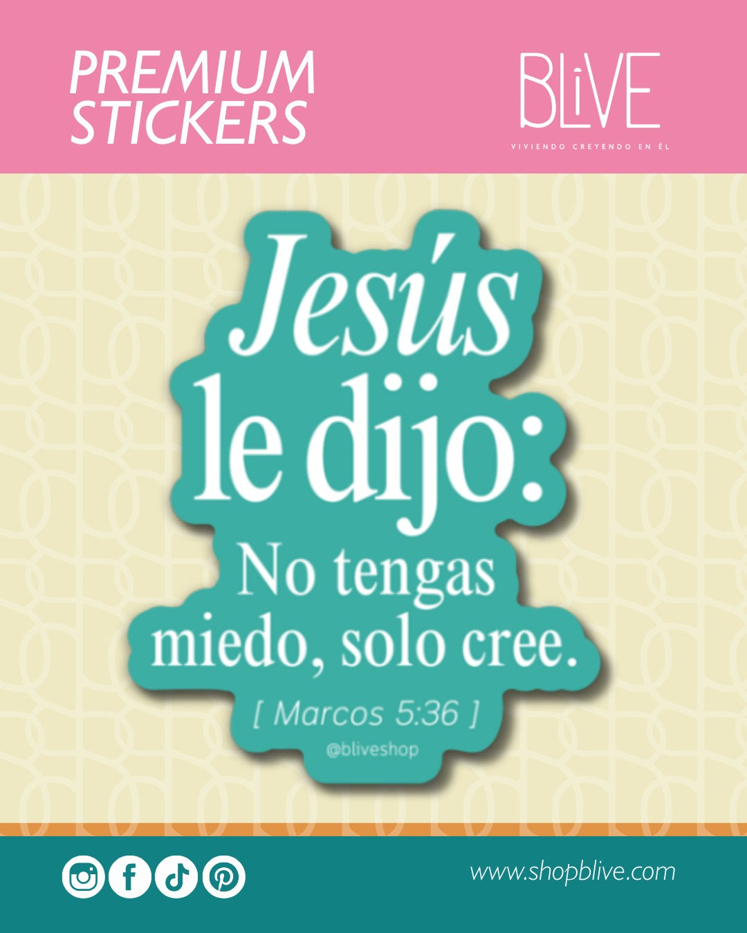 No tengas miedo, solo cree- Sticker (01)
