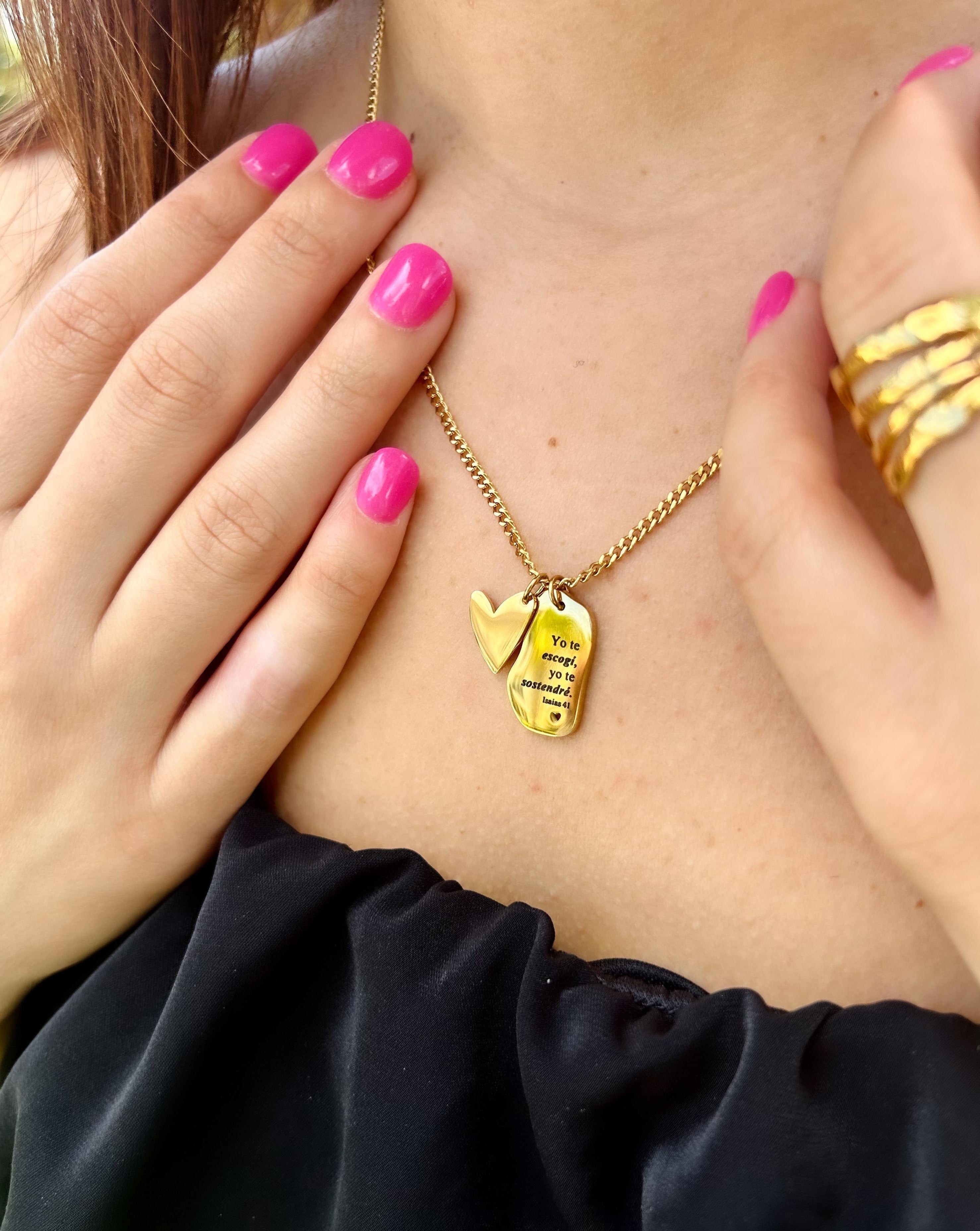 Yo te Escogí, yo te Sostendré | Collar (5)